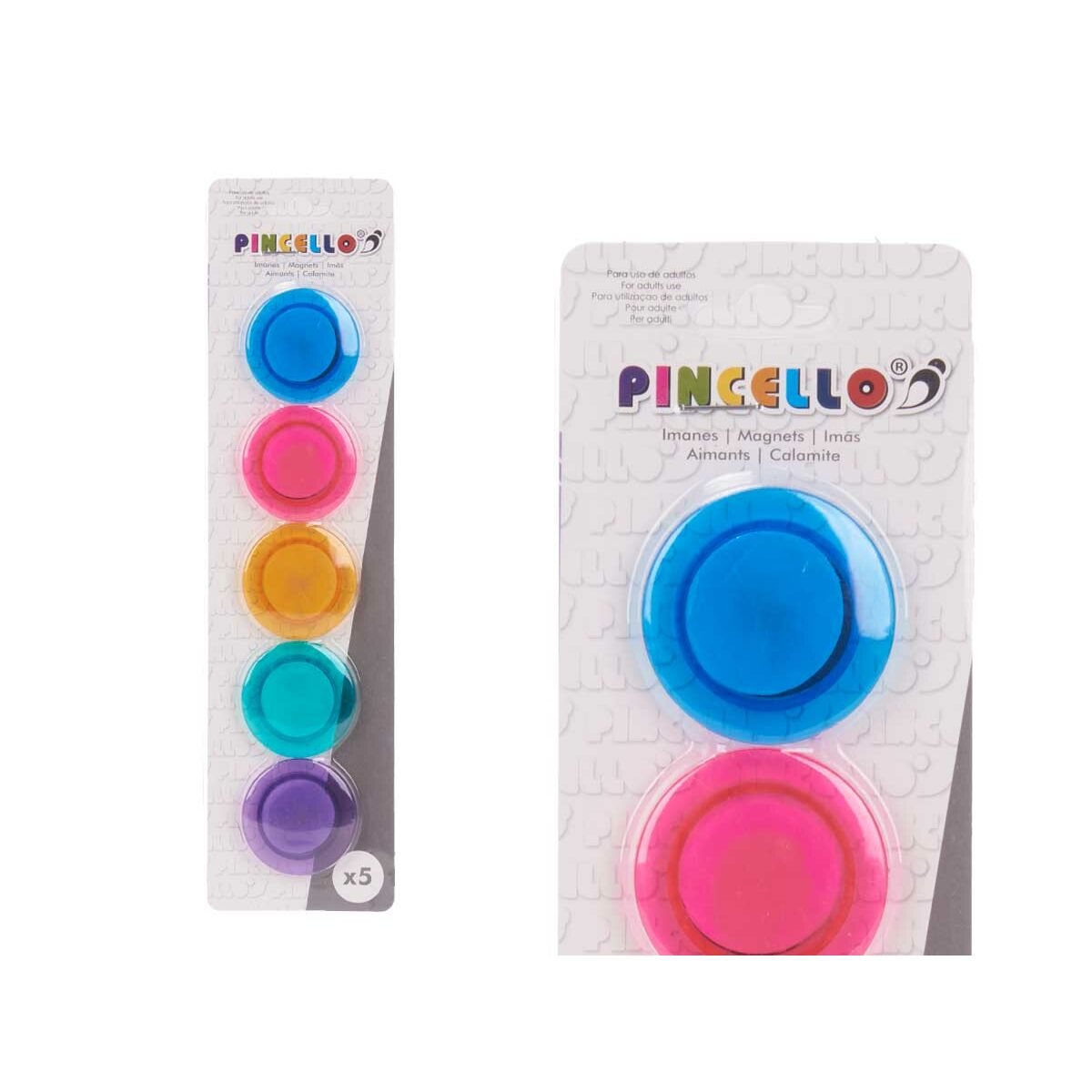 Aimants Pincello Grand Multicouleur (36 Unités)